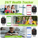 Smart Watch for Kids 1.85" with Fitness Tracker, Sleep Monitor, 22/100+ Sport Modes, DIY Dial, IP68 Waterproof, Step Counter, Heart Rate, Camera, with/Without APP, Gift for 3-12 Years Old Boys Girls by TinyTreasures Baby Boutique