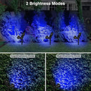 T-SUN Blue Solar Spotlights, Solar Lights Outdoor Waterproof, Auto ON/Off Adjustable Solar Garden Pond Lights for Tree, Patio, Yard, Garden, Driveway, Stairs, Pool Area (Blue- 2 Pack) by GreenHaven Gardens