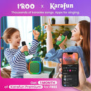 IROO Mini Karaoke Machine for Kids, 2025 TOP Toys Birthday Gifts Ideas for Girls Ages 4, 5, 6, 7, 8, 9, 10, 12+ Years Old, Portable MP3 Player with 2 Wireless Mics for Party by TinyTreasures Baby Boutique