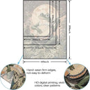Lunerfex Moonlit Banjo Frog Wall Tapestry, Whimsical Amphibian Musician Tapestries for Room Decor, Folk Art Tapestry 36L x 48W by CozyNest Decor