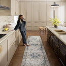 Machine Washable Kitchen Runner Rugs: 2'x6' Hallway Runner Rug Non Slip Low Pile Stain Resistant Soft Carpet Runners for Hallways Indoor Entryway Kitchen Laundry Room Beside Farmhouse by TinyTreasures Baby Boutique