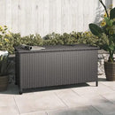 Grand patio 108 Gallon Deck Storage Box Indoor Outdoor Wicker Bin for Patio Furniture Cushions Garden Tools Pool Accessories, Black by GreenHaven Gardens