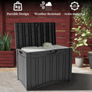 50 Gallon Heavy Duty Outdoor Deck Box with Lockable Lid, All Weather Waterproof Storage for Patio Cushions, Pool Toys, Garden Tools - Rust-Proof Resin Design (Black) by GreenHaven Gardens