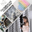 Silver Link Balloons, 60PCS Linking Balloons with Tail for Balloon Wall Arch and Chains, Quick Linkable Balloon for Wedding Birthday Baby Shower Engagement Graduation Party Decorations (6inch) by CozyNest Decor