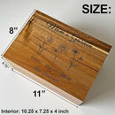 Mom's Garden Mother's Day Gift - Custom Gift for Mom, Personalized Grandma's Garden Gifts Birth Flowers, Wooden Storage Box with Hinged Lid, Mom Day, Unique Christmas Gifts for Woman, 11x8x4.75 in by TinyTreasures Baby Boutique