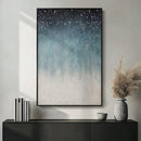 VAN GOGH ART Framed Blue Abstract Starry Night Art Print, 24x36 Inch, Modern Wall Art for Living Room, Bedroom, Office by CozyNest Decor