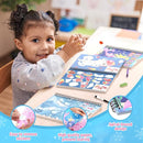 PERRYHOME 3PCS Sticker by Number Paint Books for Girls Ages 4-8, Unicorn Mermaid Frozen Themes Sticker Activity Books, Girls Crafts Party Birthday Christmas Gifts Toys by TinyTreasures Baby Boutique
