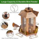 Lantern-Shaped Metal Bird Feeder for Outdoor Hanging, 3.5LB Large Capacity, Garden Decoration - Attracts Wild Birds, Durable Outdoor Bird Feeding Station for Garden Yard Outside Backyard by GreenHaven Gardens