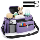 Accmor Universal Stroller Organizer with Insulated Cup Holder Detachable Phone Bag and Shoulder Strap,Stroller Bag Caddy Organizer Fits for Uppababy, Baby Jogger, Britax Strollers by TinyTreasures Baby Boutique