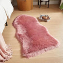 AMTOVO Faux Fur Rug, Blush Pink Area Rug, Fluffy Sheepskin Rug, Fuzzy Ultra Soft 2 x 4 ft Shag Rugs for Bedroom Sofa Throw Cushion Room Decor, Sheepskin by CozyNest Decor