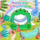 LAWOHO 6 Pack Dinosaurs Slime Kit for Kids - Cloud, Butter, Clear Slimes with Glow in The Dark Add-ins, Green & Blue Dino Slime, Super Soft and Non-Sticky, Birthday Party Favor for Boys & Girls by TinyTreasures Baby Boutique