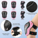 Kids Bike Skateboard Helmet Pad Set,Toddler Cyling Protective Gear Knee & Elbow Pads Wrist Guards for 5-8-10-12-14-16 Years Girls Boys Bicycle Scooter Roller Skate Inline Skating Rollerblading by TinyTreasures Baby Boutique