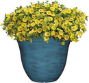 Classic Home and Garden Honeysuckle Resin Flower Pot Planter, Blue Jean, 15" by GreenHaven Gardens