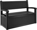 YITAHOME 70 Gallon Storage Bench Deck Box, Lockable Patio Bench, Waterproof Outdoor Pool Deck Storage for Patio Cushions, Garden Tools and Pool Supplies, Black by CozyNest Decor