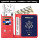Passport Holder Cover Wallet Travel Essentials Leather Rfid Blocking Case Vacation Luggage Must Haves Travel Accessories for Men Women (116