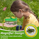 2 Set Bug Catcher for Kids- Educational Bug Catching Kit Including Butterfly Net, Insect Clip, Tweezer, Outdoor Toys for Kids Ages 3-10 (Green) by TinyTreasures Baby Boutique