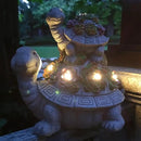 Large Turtle Solar Garden Outdoor Statues with Succulent and 6 LED Lights,Outside Solar Turtle Decor Art for Garden,Home,Lawn,Yard, Balcony Ornament by CozyNest Decor