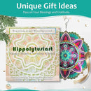 Wind Spinner for Yard and Garden,12in 3D Wind Spinner Mandala Purple Starlight,Wind Spinners Outdoor&Indoor Yard Art Decor,Christmas Decoration,Wind Sculpture Gift for Women/Mother/Men by GreenHaven Gardens