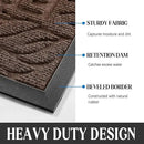 Yimobra Welcome Mat Outdoor, 29.5x17 Waterproof Front Door Mat Outside Entrance, All-Weather Non Slip Front Doormat, Low-Profile Entryway Mats Indoor, Porch and Patio, Coffee by CozyNest Decor