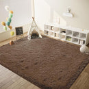 8x10 Area Rug for Living Room: Fluffy Shag Soft Washable Rugs Large Fuzzy Plush Indoor Carpet for Bedroom Nursery Playroom Kids Girls Boys Room (Coffee, 8'x10') by TinyTreasures Baby Boutique