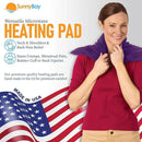 SunnyBay Extra Large Microwave Heating Pad, Microwavable Heavy Weighted Full Body Moist Cold Pack and Washable Fleece Cover, 10x24 Inches, FSA HSA Eligible, 2.8 lbs, Made in USA, Purple by CozyNest Decor