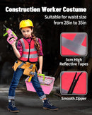Deejoy 54Pcs Large Kids Tool Set with Electric Saw & Electronic Toy Drill, Pretend Play Kids Construction Set for Toddler 3-5 Years Old, Toddler Tool Set-Pink by TinyTreasures Baby Boutique