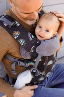 Beco Baby Carrier 8 Hybrid Newborn to Toddler Carrier (7-45lbs) - All in 1 Mesh Backpack, Front and Hip Carrier with Adjustable Seat - Cooling Ergonomic Carrier (Boho Rainbow) by TinyTreasures Baby Boutique