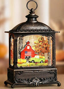 Fall Snow Globe Lantern Fall Decorations for Home Thanksgiving Gifts Autumn Harvest Fall Decor Swirling Glitter Snow Globes Barn Truck Pumpkin Farm by CozyNest Decor