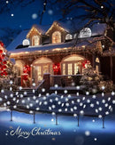 Brightown Snowflake Lights Outdoor Pathway, 8 Packs Lighted Branches Christmas Yard Decor, Small Tree With Lights, Twig Branch Outdoor Christmas Decorations, Pure White by GreenHaven Gardens
