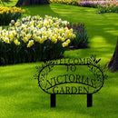 Personalized Metal Garden Sign with Stake, Custom Garden Decor for Outdoor, Custom Family Name Sign, Patio Decorations, Lawn Art, Farmhouse Decorative, Housewarming Gift (CstmDesign3) by CozyNest Decor