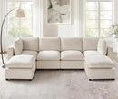 Modular Sectional Sofa, Convertible Sofa Couch Modular Sofa with Ottoman, Sectional Sofas for Living Room Small Apartments by CozyNest Decor