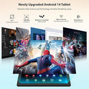 Tablet 10 inch Android 14, Octa-Core, 10GB RAM 64GB ROM 1TB Expandable, Widevine L1, 1280x800 IPS Touchscreen, BT 5.4, Dual Camera with Flash (Black) by TinyTreasures Baby Boutique