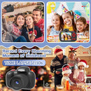 Temodu Kids Camera, Best Birthday Festival Toys Gifts for Girls Boys Age 3 4 5 6 7 8 9 10 11 12 Year Old, Digital Camera for Kids with Video, Toy Camera Toddler Camera for Girls with 32GB Card - Black by TinyTreasures Baby Boutique
