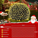 KNONEW 2-Pack 360 LEDs Christmas Net Lights 13ft x 6.6ft Outdoor Mesh Connectable Waterproof 8 Modes & Timer Plug-in Fairy Lights for Bushes Garden Party Wedding Holiday, Warm White by GreenHaven Gardens