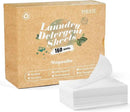 Poesie Laundry Detergent Sheets Magnolia Scent 160 Sheets 80 Large Loads Liquidless Effective Cleaning Zero Waste for All Washing Machine Traveling Dorm Life Save Space by CozyNest Decor
