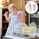 Silicone Foldable Novelty Dinner Plates,Suction Plates for Baby Travel Essential with Forks and Spoons,Microwave & Dishwasher Safe,Watermelon by TinyTreasures Baby Boutique