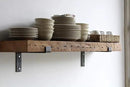 Urban Legacy Reclaimed Barn Beam Deep Shelves | Deep Shelves with Brackets Included, Set of 2 | (Natural Full Profile Bracket, 24" x 11" x 3") by CozyNest Decor