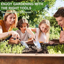 Garden Tool Set, 3PCS Sturdy Gardening Hand Tools Kit - Trowel/Shovel, Transplanter, Sharp Bypass Pruning Shears/Scissors/Clippers - Comfortable Handle - Ideal Gifts for Men & Women by GreenHaven Gardens