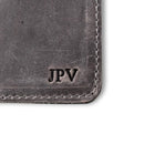 PEGAI Personalized Leather, Passport Holder For Travel | Handmade Passport Wallet Cover Case | Travel Document Holder, Passport Cover for Men, Women, and Family | Pike (Rock Grey) by TinyTreasures Baby Boutique