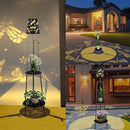47.2'' Outdoor Metal Solar Floor Lamps with 2 Plant Stand Dragonfly Solar Lights Plant Stand Waterproof Solar Powered Outdoor Lantern Garden Decorative Light for Pathway Patio Porch Deck Yard by GreenHaven Gardens