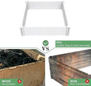 4' x 2' Vinyl Raised Garden Bed Screwless Planter Box for Gardening, Whelping Pen and More by GreenHaven Gardens