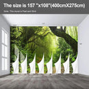 Forest Landscape Wall murals Woodland Tree Peel and Stick Wallpaper for Bedroom Living Room - 108"x157" by CozyNest Decor