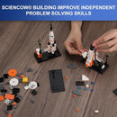 Space Exploration Shuttle Toys for Boys, STEM Aerospace Building Kit Toy with Rocket, Space Shuttle, Moon Buggy and Satellite, Best Gifts for 6, 7, 8, 9, 10+ Year Old Boys (415 PCS) by TinyTreasures Baby Boutique