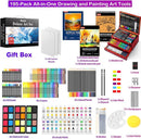 Art Supplies, iBayam 195 Pack Art Set Drawing Kit for Kids Teens Girls Boys Adult, Arts and Crafts Painting Kit, Art Kits Paint Set with Acrylic Pad, Sketchbooks, Watercolor Pad, Canvases, Gift Box by TinyTreasures Baby Boutique