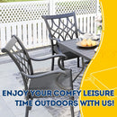 AAAAAcessories Outdoor Seat Cushions for Chairs, Waterproof, Fade-Resistant Patio Furniture Replacement Cushions, 20" x 18" x 3", Set of 2, Dark Gray by GreenHaven Gardens