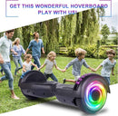 SISIGAD Scooters for Kids Ages 6-12, with Built-in Bluetooth Speaker and 6.5" Colorful Lights Wheels, Safety Certified Self Balancing Scooter Gift for Kids by TinyTreasures Baby Boutique