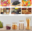 SIXAQUAE Glass Food Storage Containers Jar Stainless Steel Lids 2 Packs 1000ml Airtight Canister Organization Sets Stackable… by CozyNest Decor