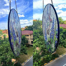 7.8'' Lavender Monarch Butterfly Suncatcher Stained Glass - Monarch Lavender Originally Designed Butterfly Suncatchers for Sun Catchers Indoor Window | Beautiful Gifts for Butterfly Lovers by GreenHaven Gardens