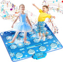 Kids Dance Mat Toys - 2-Player Dance Pad Gifts for Girls Boys Toddlers 3 4 5 6 7 8 9 + Year Old Electronic Dancing Mat Floor Games Toy with Music Light Christmas Birthday Gift (Frozen Blue) by TinyTreasures Baby Boutique