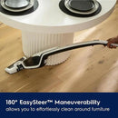 Electrolux Ergorapido Cordless 2-in-1 Vacuum Cleaner with High Suction Power and 180-Degree EasySteer Mobility, 48-Minute Run Time, 2 Power Modes, Satin White by CozyNest Decor